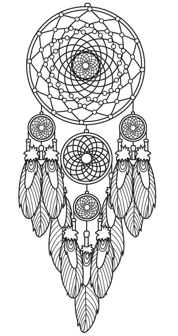 Dreamcatcher Coloring Page Colorish App Free Coloring App For Adults By Goodsofttech