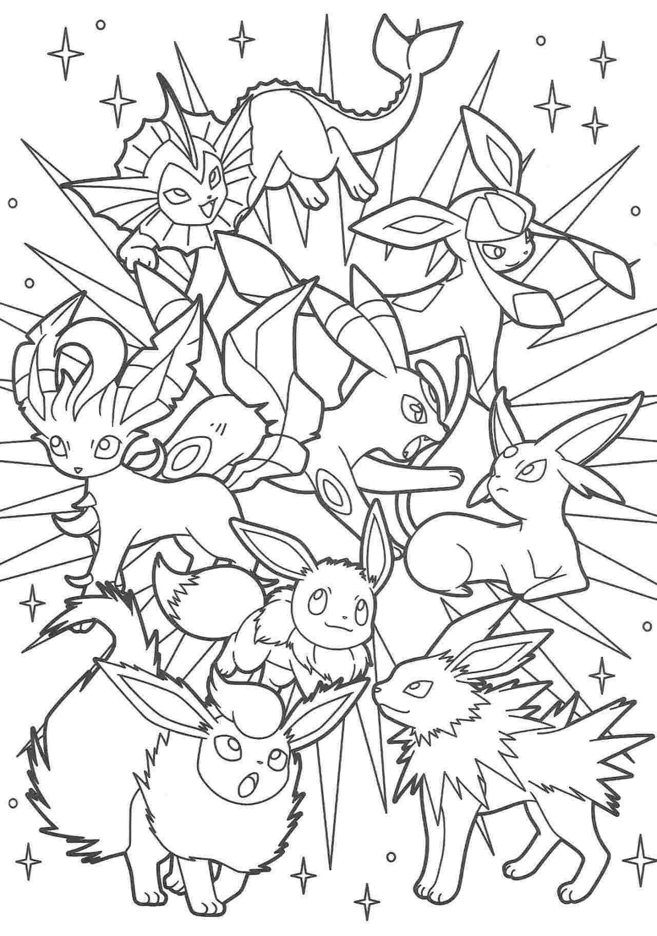 Pokemon Coloring Pages Eevee Evolutions Pokemon Coloring Sheets Pokemon Coloring Page