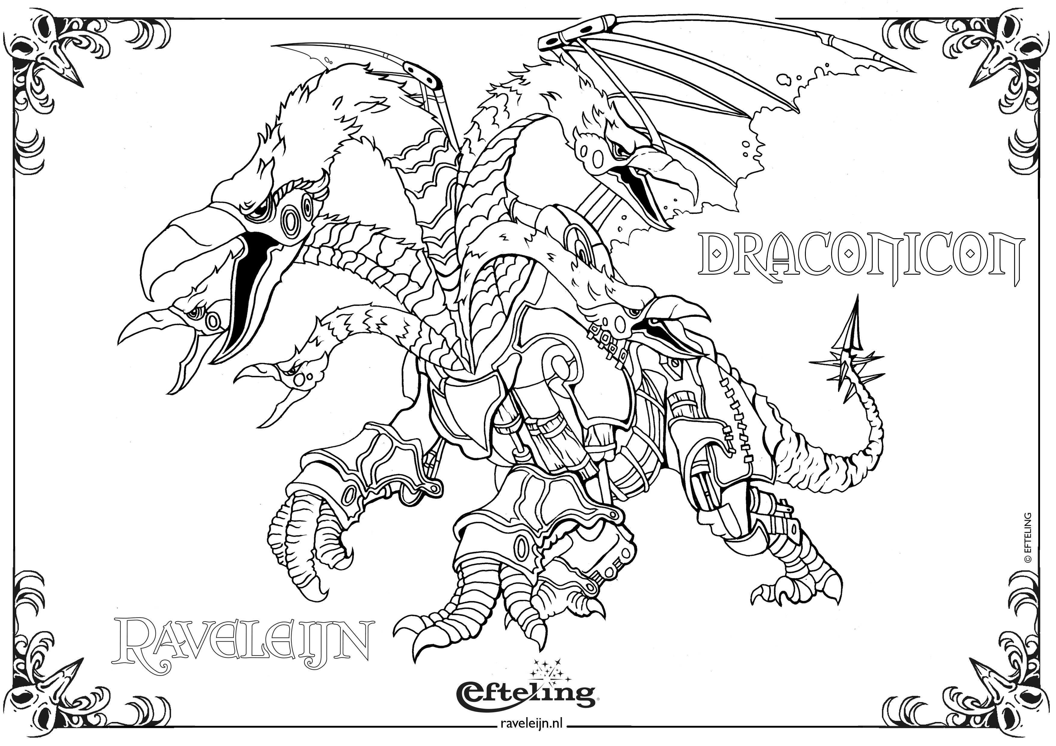Raveleijn Kleurplaat Draconicon Kleurplaten Kleuren Kleurplaten Voor Volwassenen
