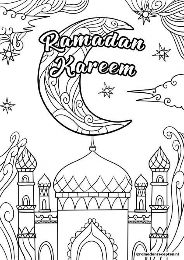 Free Printable 6 Ramadan Coloring Sheets For Kids 6 Ramadan Kleurplaten Voor Kinderen