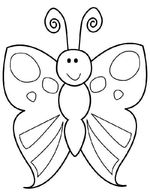 Kleurplaat Kleurplaat Vlinder 2186 Kleurplaten Butterfly Drawing Animal Coloring Page