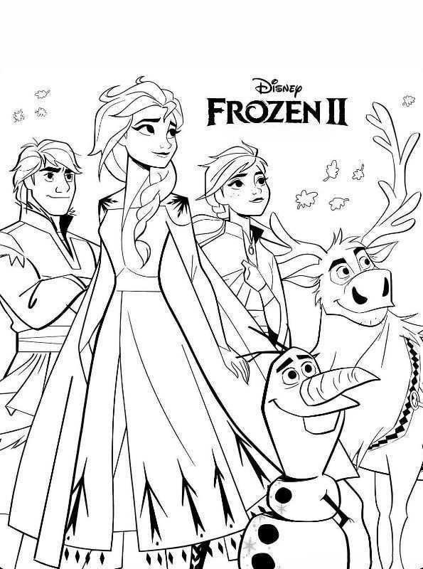 Kids N Fun Kleurplaat Frozen 2 Frozen 2 Prinses Kleurplaatjes Frozen Kleurplaten Kleu