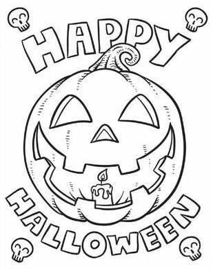 Happy Halloween Coloring Page Halloween Coloring Sheets Free Halloween Coloring Pages