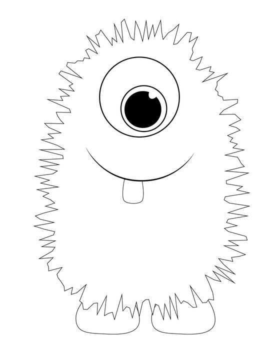 Monster Printable Templates Monster Coloring Pages Monster Crafts Monster Birthday Pa