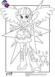 My Little Pony Equestria Girls Coloring Pages Buku Mewarnai Halaman Mewarnai My Littl