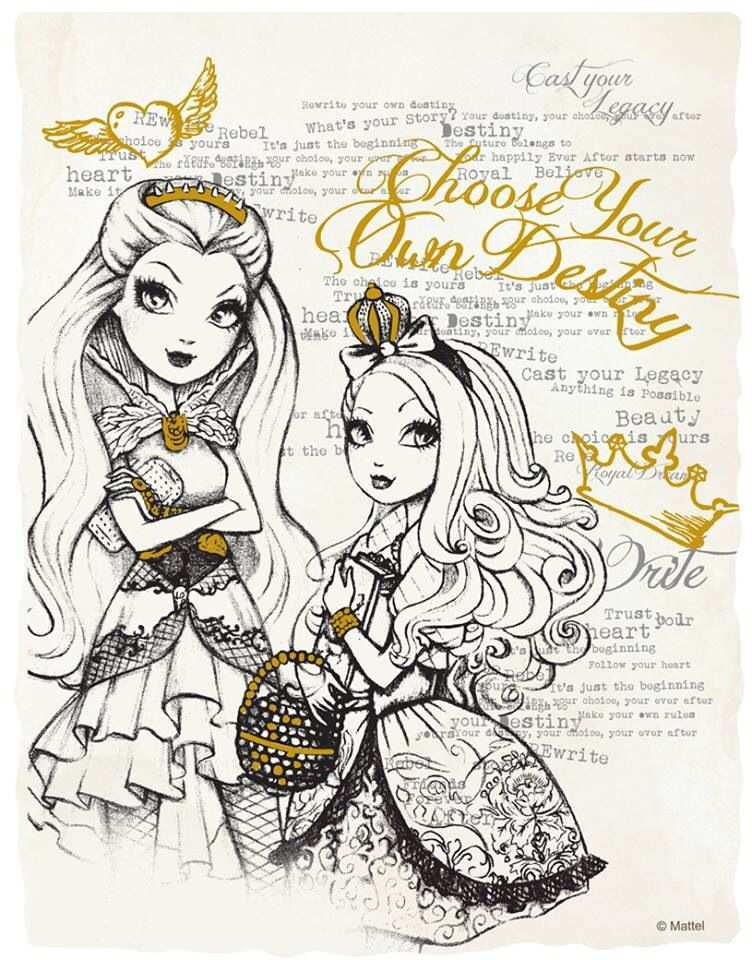 Ever After High Watercolor Set Page Apple White Raven Queen Ever After High Ever Afte