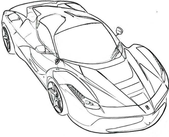 Ferrari Spider Coloring Page Ferrari Car Coloring Pages Cars Coloring Pages Spider Co