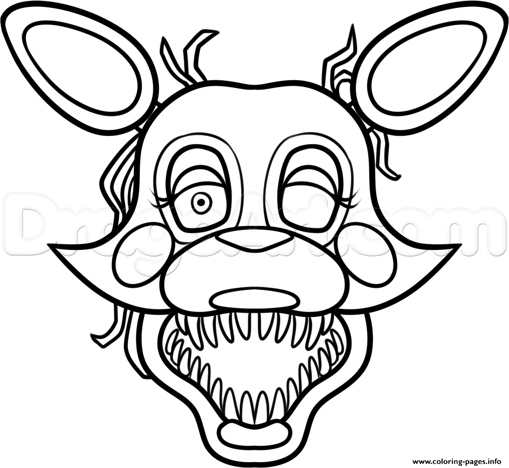Mangle From Five Nights At Freddys 2 Fnaf Coloring Pages Sketch Coloring Page Fnaf Co