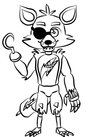 Fnaf Foxy Coloring Page Fnaf Coloring Pages Coloring Pages Coloring Books