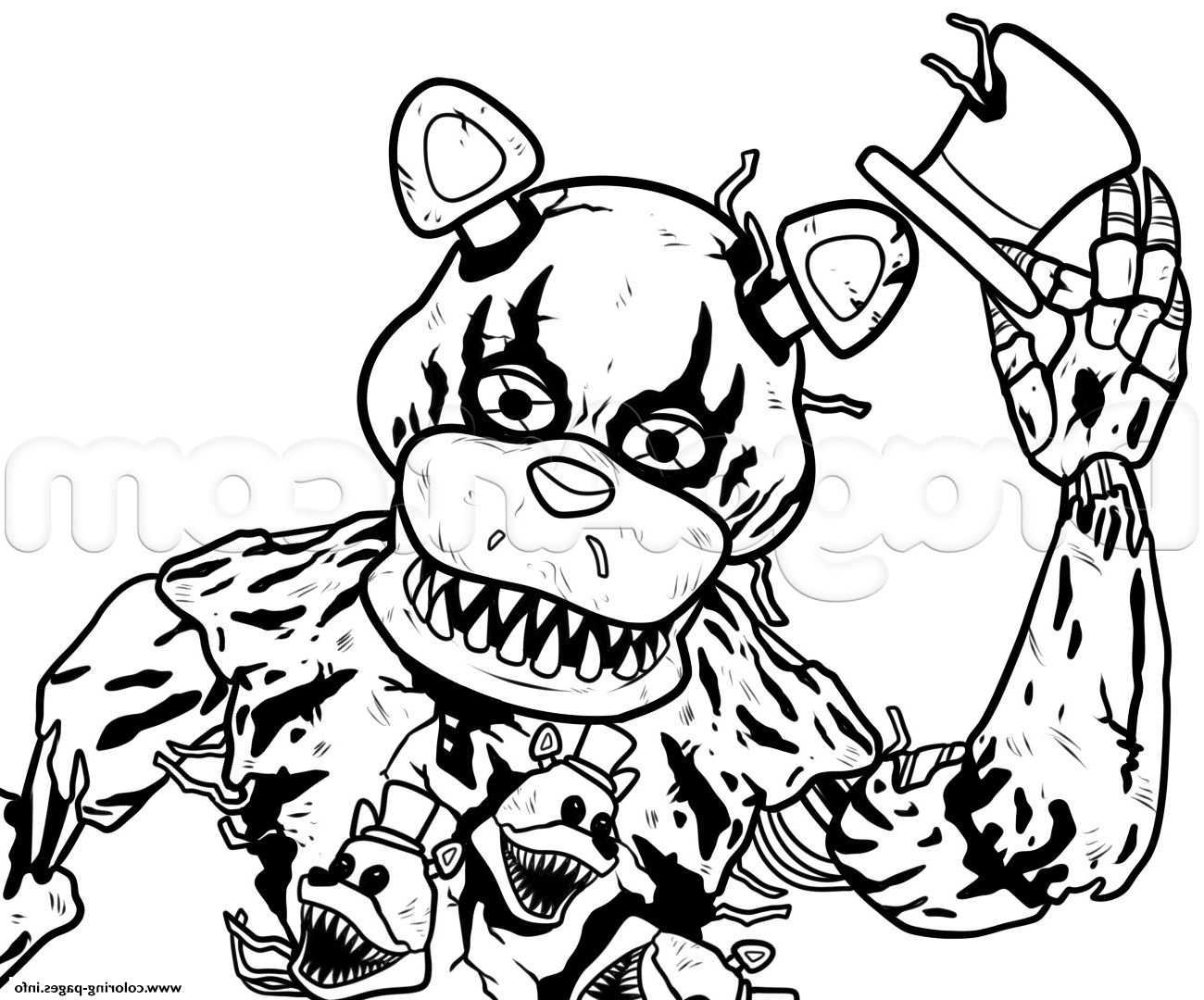 Five Nights At Freddy 039 S Coloring Pages Fnaf Coloring Pages Bear Coloring Pages Co