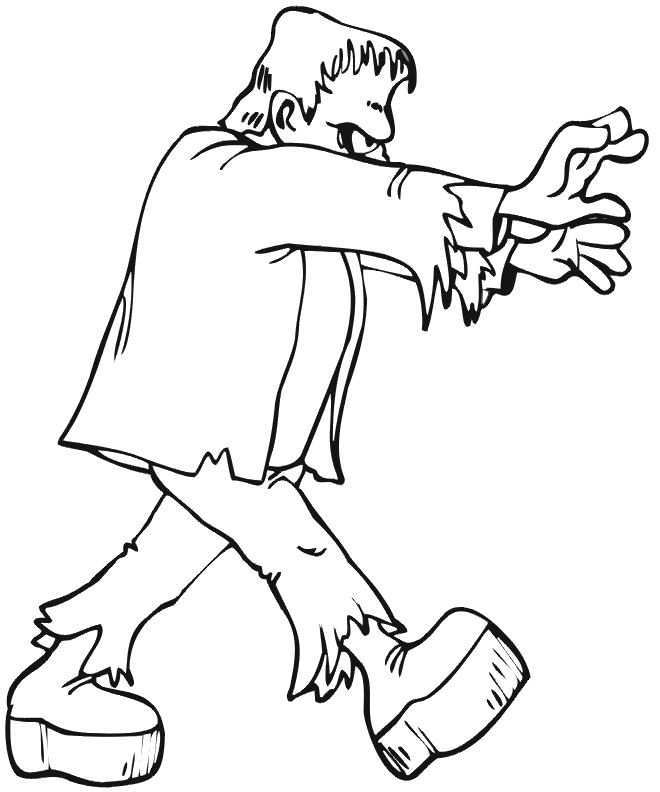 Ghost Frankenstein Coloring Pages Ghost Cartoon Cartoon Coloring Halloween Coloring P