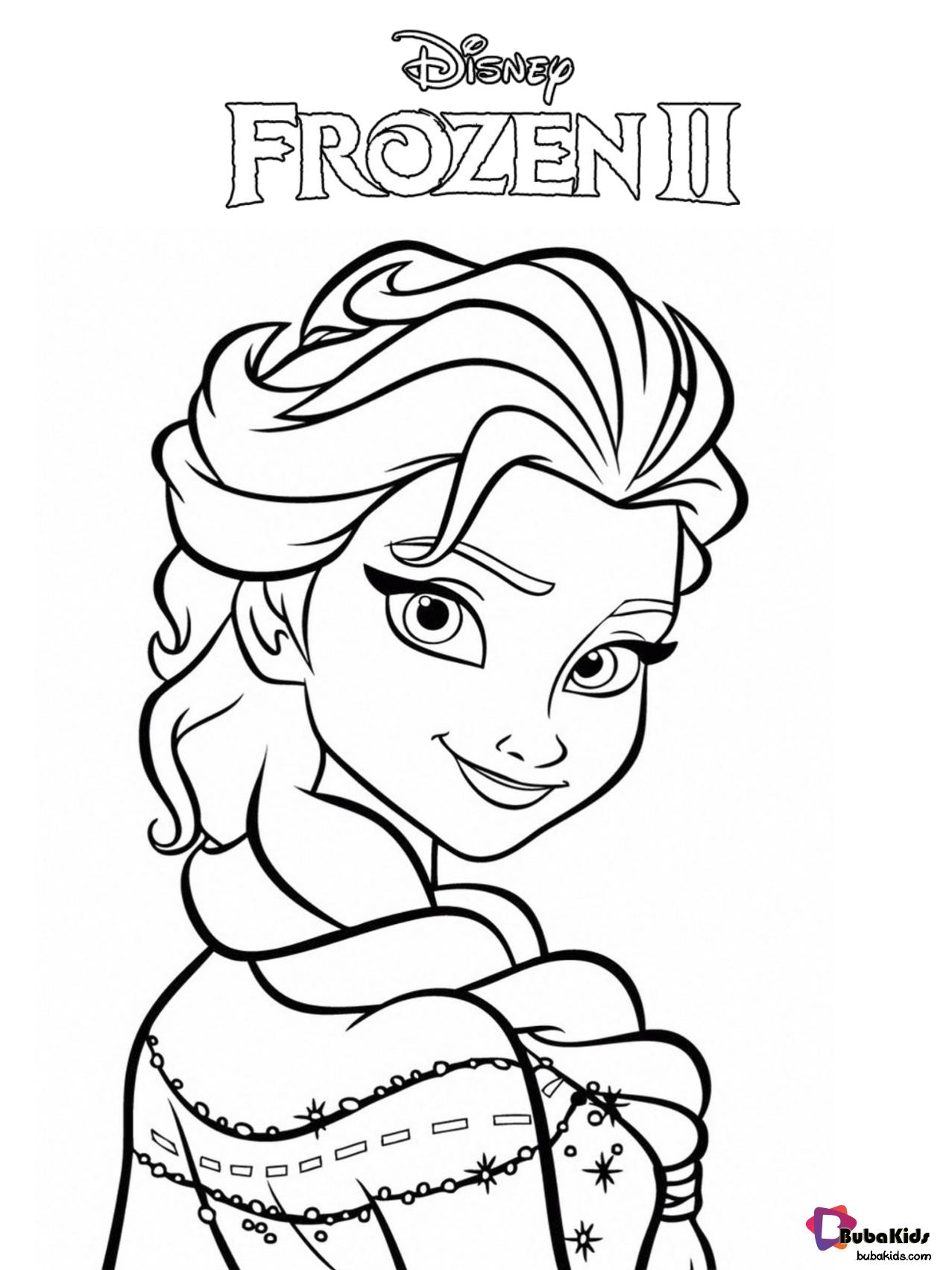 Free Download And Printable Frozen 2 Queen Elsa Coloring Page Elsa Frozen 2 Queen Els
