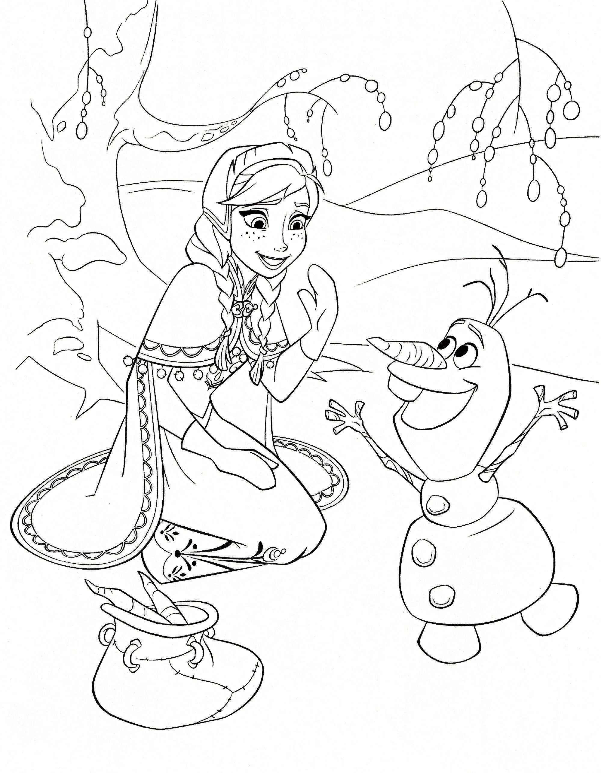 Frozen Kleurplaten Anna Olaf Bli Coloriage Coloriage Ladybug Coloriage Reine Des Neig