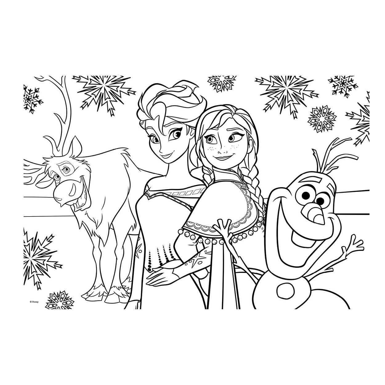 Disney Frozen Puzzel Kleurplaat Frozen Kleurplaten Kleurplaten Disney