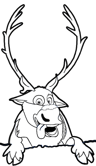 How To Draw Sven The Reindeer From Frozen Step By Step Tutorial How To Draw Step By S