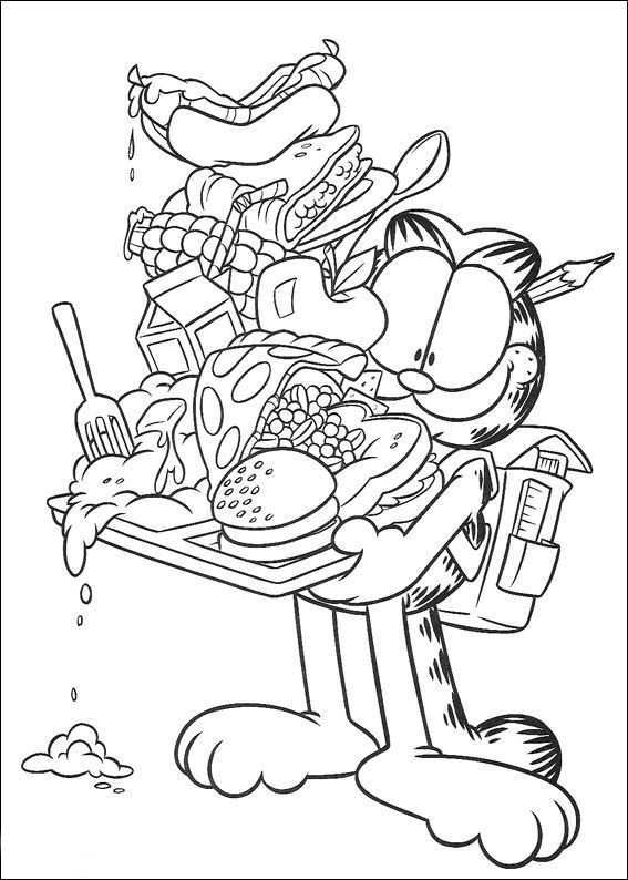 Garfield Coloring Pages 11 Food Coloring Pages Disney Coloring Pages Cartoon Coloring