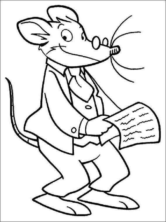 Geronimo Stilton Coloring Book 10 Art Drawings Sketches Simple Coloring Pages Geronim