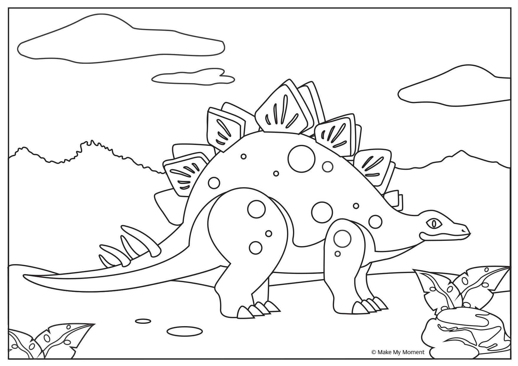 Gratis Dinosaurus Kleurplaat Te Downloaden Download Free Dinosaur Coloring Page Dinos