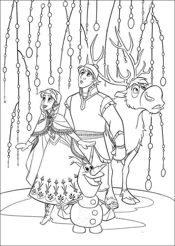 Kids N Fun Coloring Page Frozen Frozen Kerstkleurplaten Frozen Kleurplaten Kleurplate