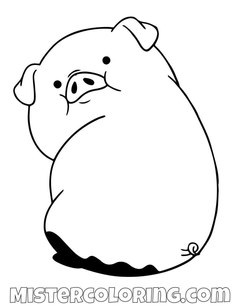 Waddles In Mud Gravity Falls Coloring Pages For Kids Fall Coloring Pages Fall Drawing