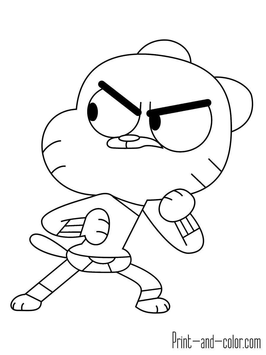 Awesome Picture Of Gumball Coloring Pages Davemelillo Com The Amazing World Of Gumbal