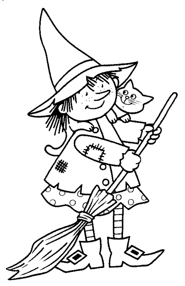 Free Halloween Coloring Pages 2 Heksen Halloween Tekeningen Halloween Pompoenen