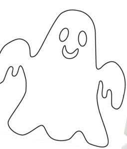 Spookje Sjabloon Knutsel Ideeen Knutselen Halloween Knutselen Met Halloween Diy Hallo