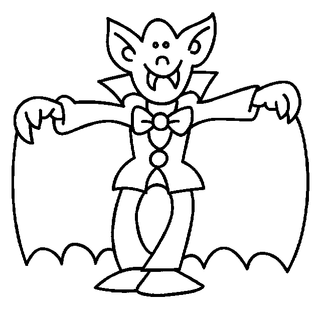 Halloween Coloriage Vampire