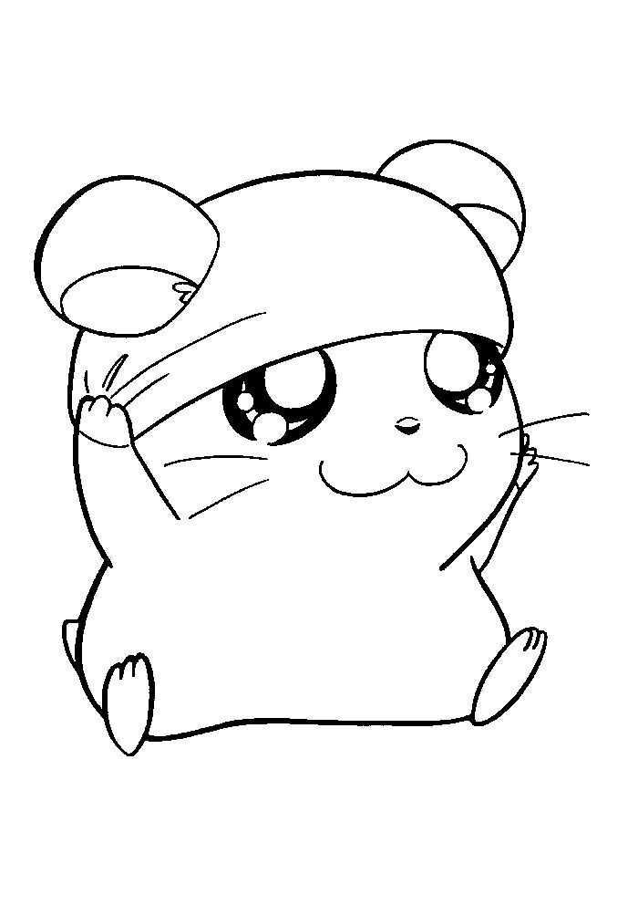 Chibi Hamster Coloring Pages Animal Coloring Pages Cute Coloring Pages Cute Drawings
