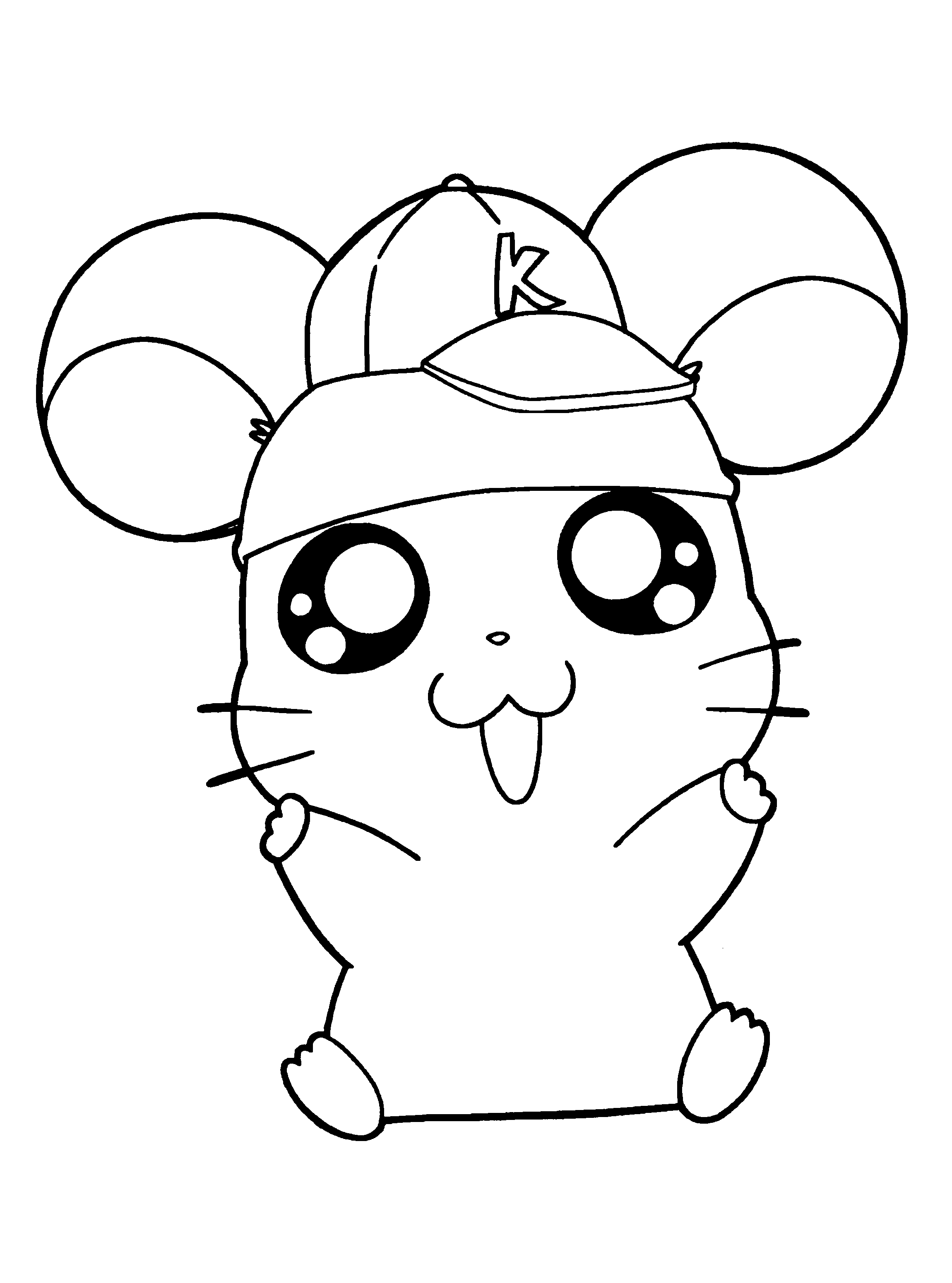 Coloring Page Hamtaro Coloring Pages 41 Animal Coloring Pages Halloween Coloring Page