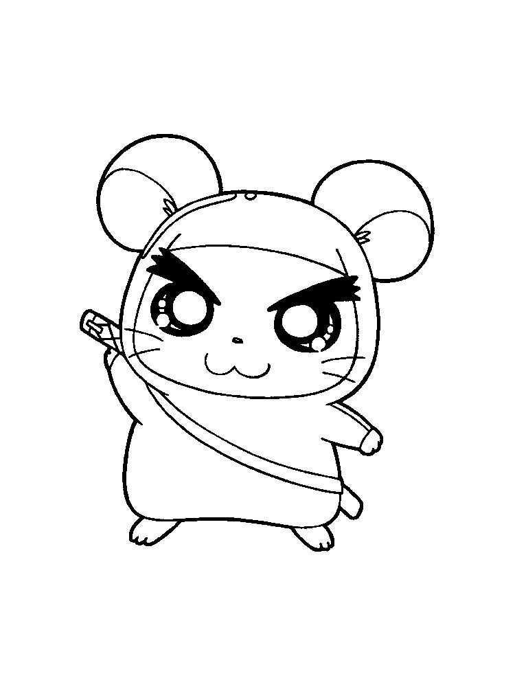 Hamster Coloring Pages Preschool Hamsters Small Animals That For Some People Look Lik