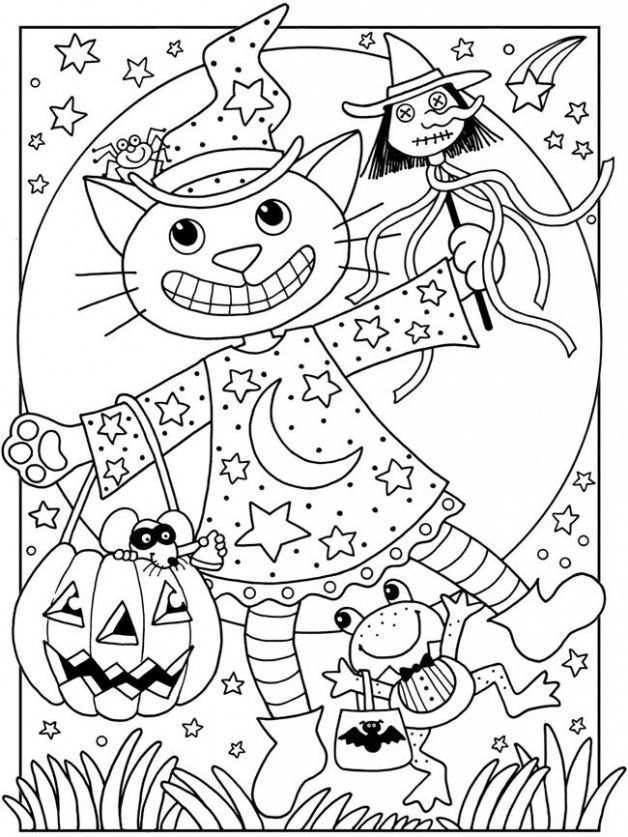 Kleurplaten Horror 6 Topkleurplaat Nl Halloween Coloring Book Halloween Coloring Cute