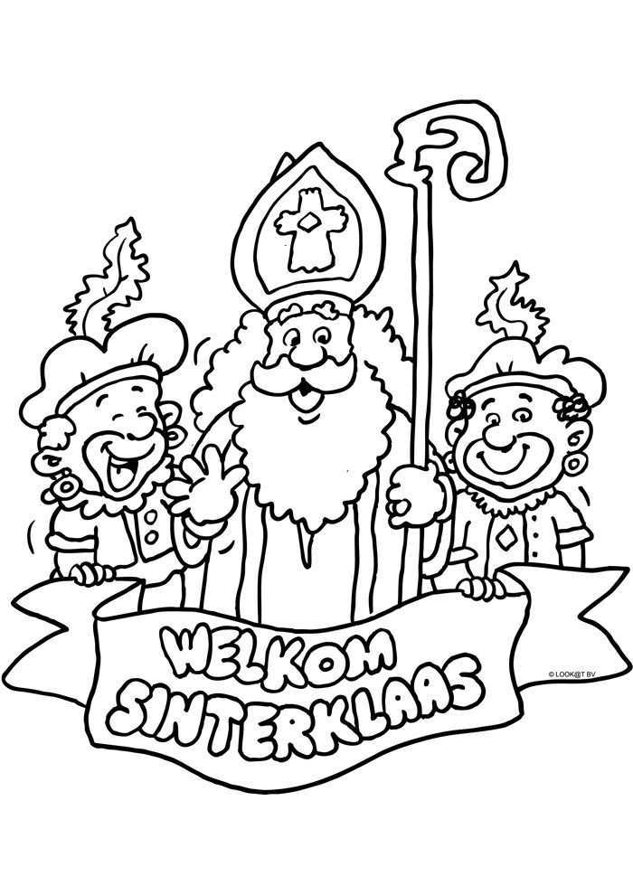 Welkom Sinterklaas Sinterklaas Kleurplaten Kleurplaat Com Sinterklaas Knutselen Sinterklaas Diy Sinterklaas