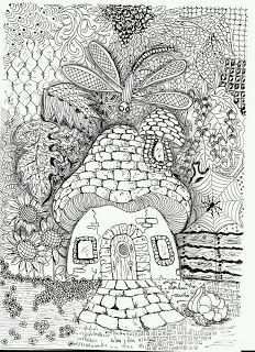 Art Tangle Club 95 Herfst With Images Coloring Books Coloring Pages Zentangle Pattern