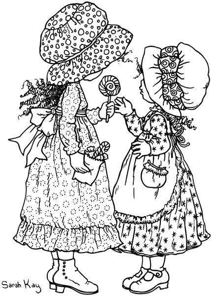 Stamps Sarah Kay Coloring Pages Holly Hobbie