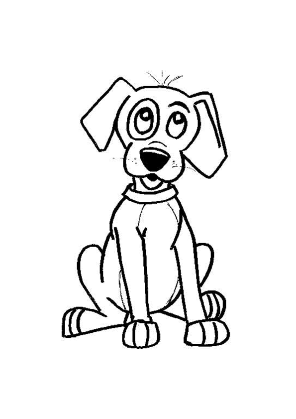 Hond Kleurplaat Huisdieren Tekenen Dieren Tekenen Hond Tekeningen