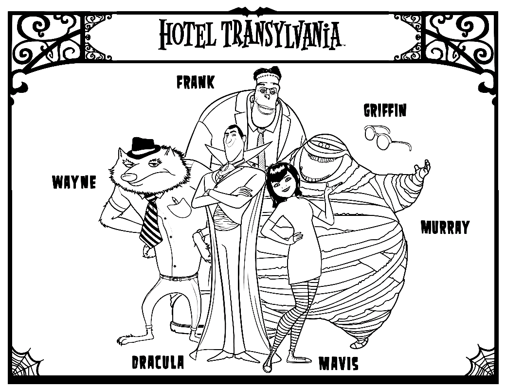 Pin On Hotel Transylvania Disegni Da Colorare