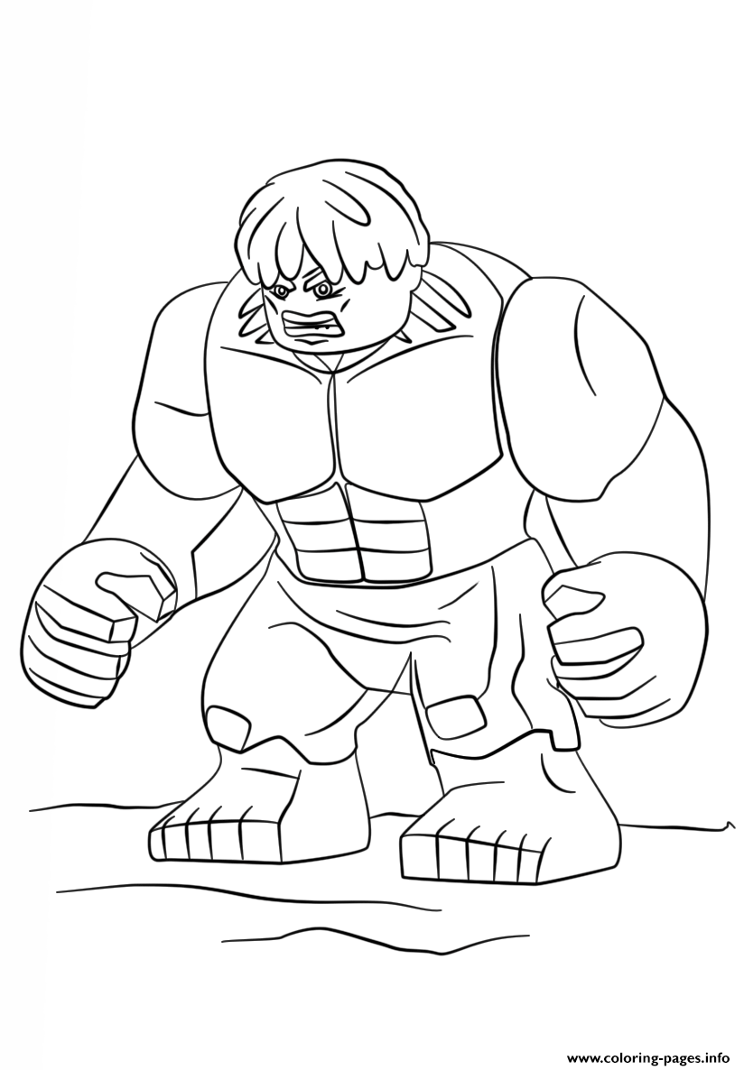 Print Lego Hulk Coloring Pages Avengers Coloring Pages Avengers Coloring Hulk Colorin