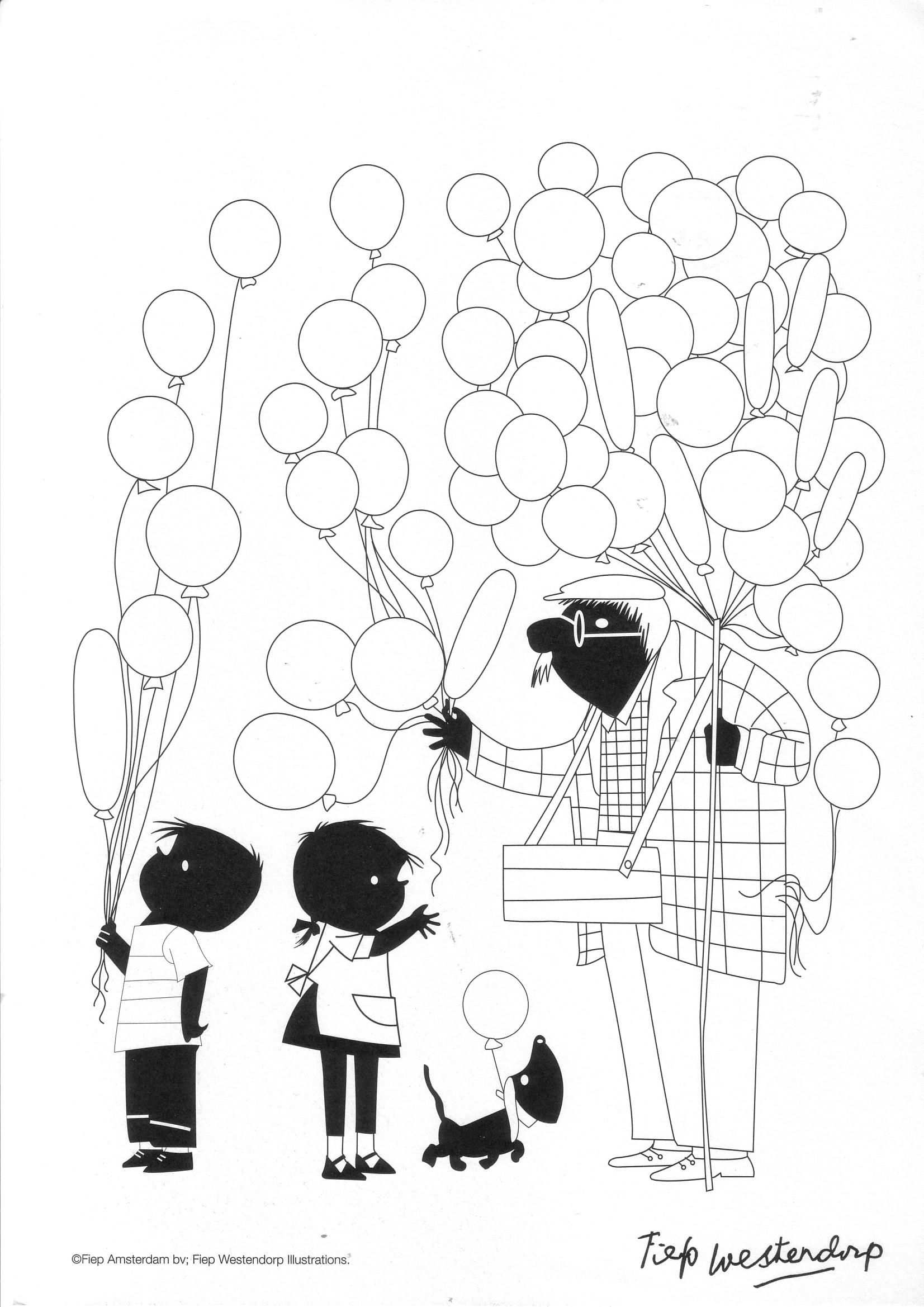 B K Jip En Janneke Ballonnen Knutselen Jip En Janneke Ballon Illustratie