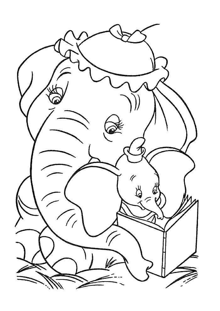 Dumbo Boekje Lezen Dumbo Kleurplaten Kleurplaat Com Kerstkleurplaten Kleurplaten Kind