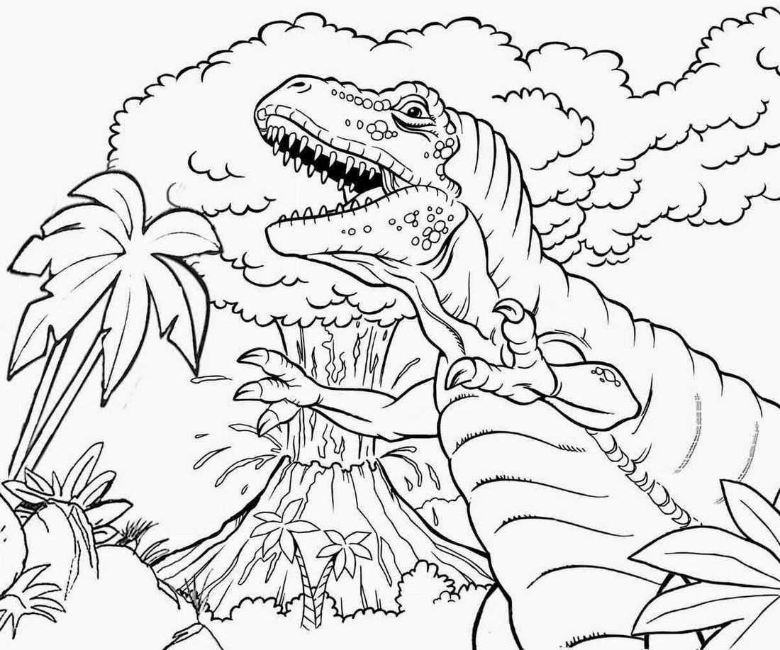 Pin Van Illustration Designer Op Volcano Coloring Pages Kleurplaten Dinosaurus Dinosa