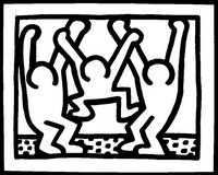 Kleurplaten Keith Haring Kleurplaat Kunst Activiteiten Kunst Ideeen Keith Haring