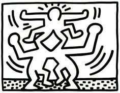 Kleurplaat Keith Haring Google Zoeken Keith Haring Art Art Friend
