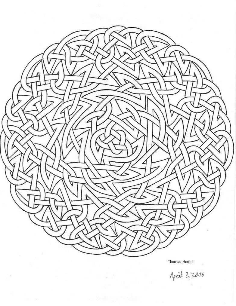 Celtic Mandala Coloring Pages Celtic Knot 4 By Ceramicsmaster Mandala Malvorlagen Man