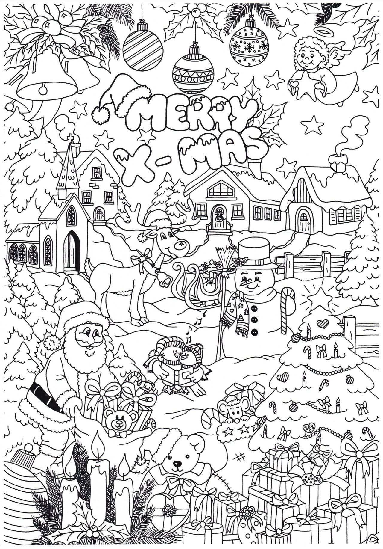 Disegni Kerstmis Kleuren Kerstkleurplaten Kerst