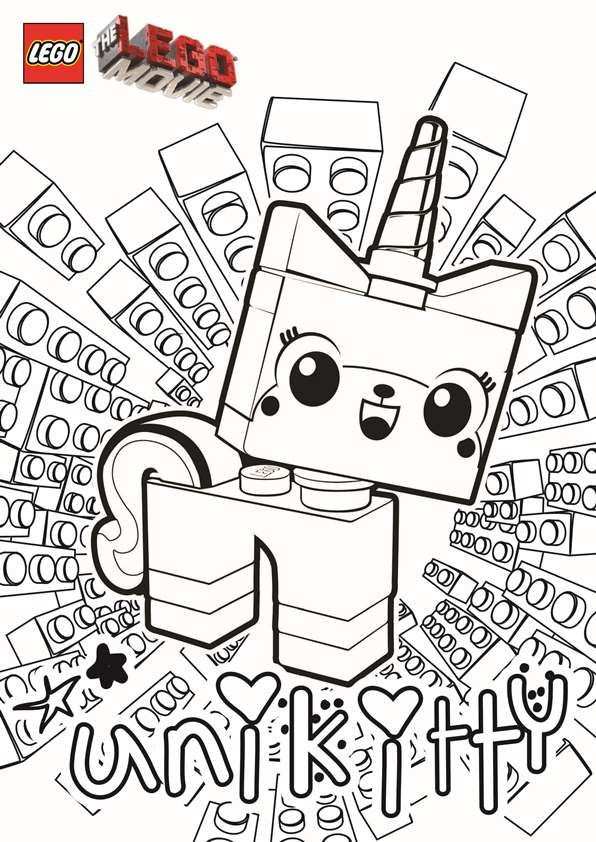 Coloring Page Unikitty Kids N Fun Lego Kleurplaten Kleurplaten Gratis Kleurplaten