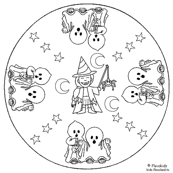 Mandala Kleurplaten Kleurplaten Halloweenknutsels