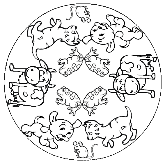 Http Www Kleurplatenwereld Nl Kleurplaten Dieren Dieren Mandala Gif Mandala Coloring