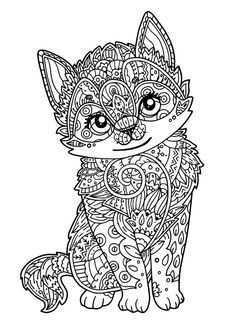 Kitten Coloring Pages Free Mandala Kleurplaten Dieren Kleurplaten Kleurplaten