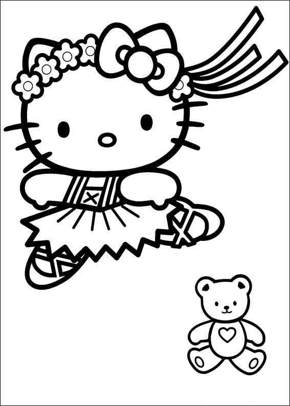 Kleurplaten Hello Kitty Prinses Kleurplaten Hello Kitty Colouring Pages Hello Kitty C